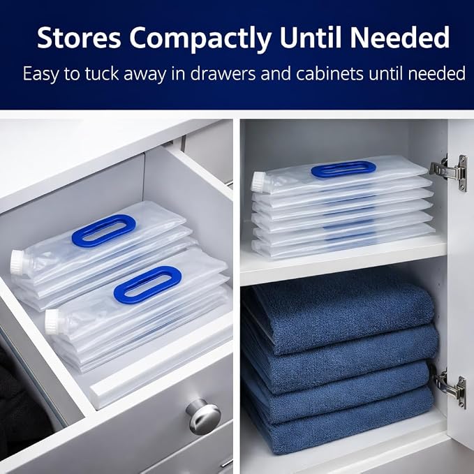 WaterStorageCube Premium Collapsible Water Container Bag, BPA Free Food Grade - Image 5