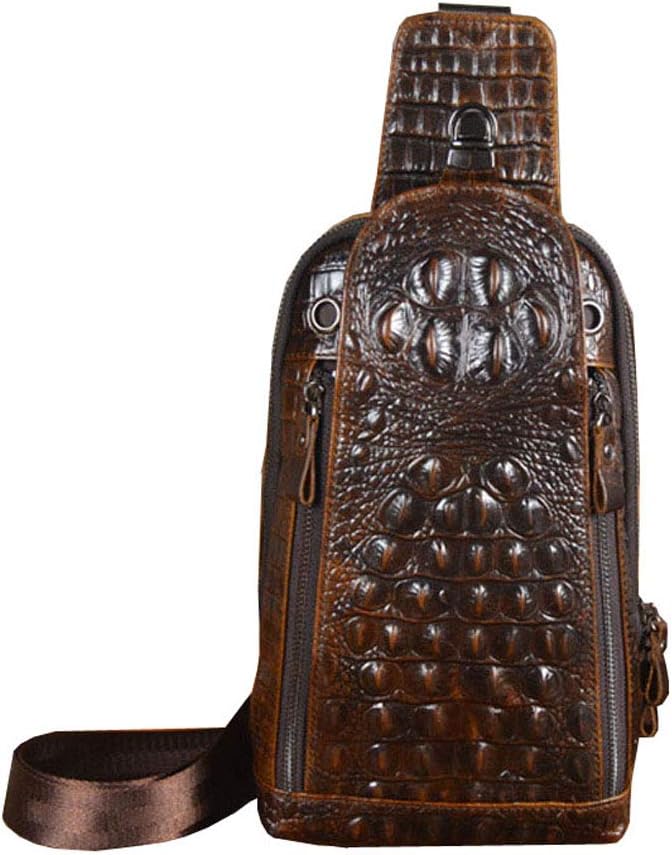 Hebetag Crocodile Genuine Leather Sling Bag Backpack - Image 3
