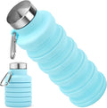 Collapsible Water Bottle, 16oz Portable Reusable Silicone Water Bottle by HOME