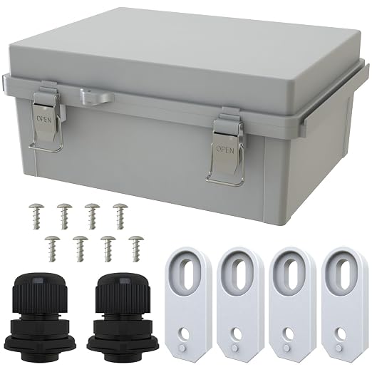 MAKERELE Large Junction Box Waterproof IP67 Plastic Outdoor Electrical Box and by MAKERELE