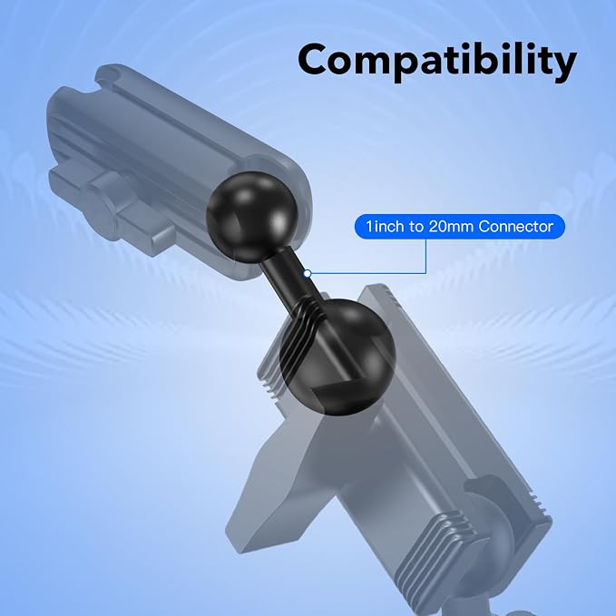 1-Inch B Size Ball to 20mm Ball Adapter – TPU Anti-Slip Converter, Compatible - Image 7