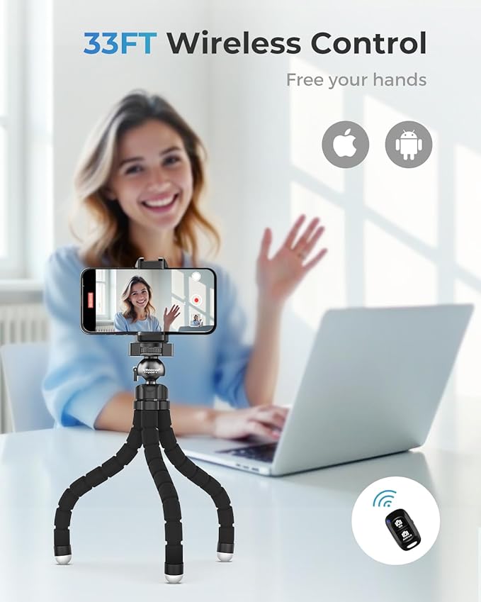 UBeesize Phone Tripod Pro S, Flexible Desk Stand - Image 5