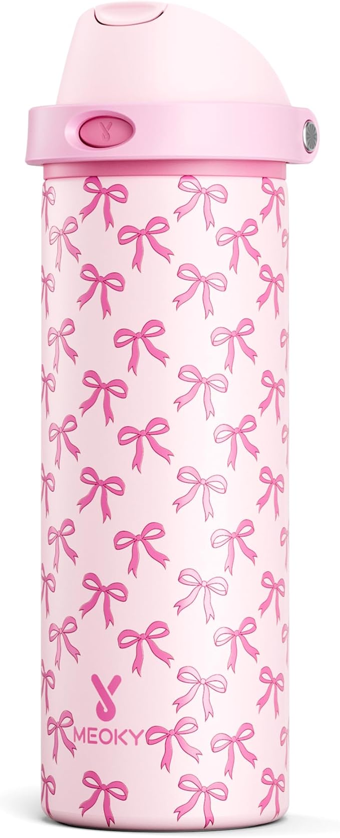 24 oz Insulated Water Bottle for Women: Meoky Stainless Steel Metal Water Bottle by MEOKY