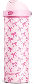 24 oz Insulated Water Bottle for Women: Meoky Stainless Steel Metal Water Bottle by MEOKY