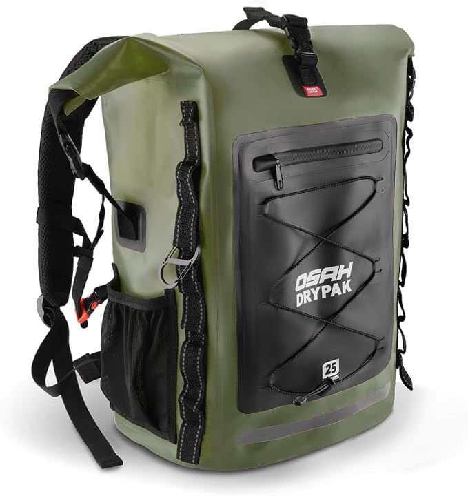 OSAH DRYPAK Waterproof Backpack Dry Bag 25L/35L/55L/85L – Heavy Duty Roll-Top by OSAHDRYPAK