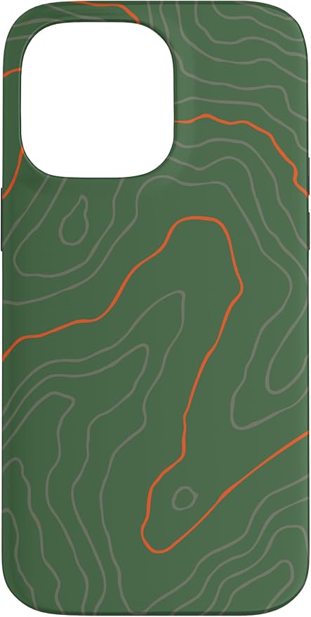 Backcountry Topo Guide Orange Lines Topographical Map Case by Unknown