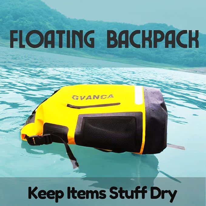 Waterproof Dry Bag Backpack for Kayaking, Roll Top Kayak Dry Backpack, Floating - Image 5