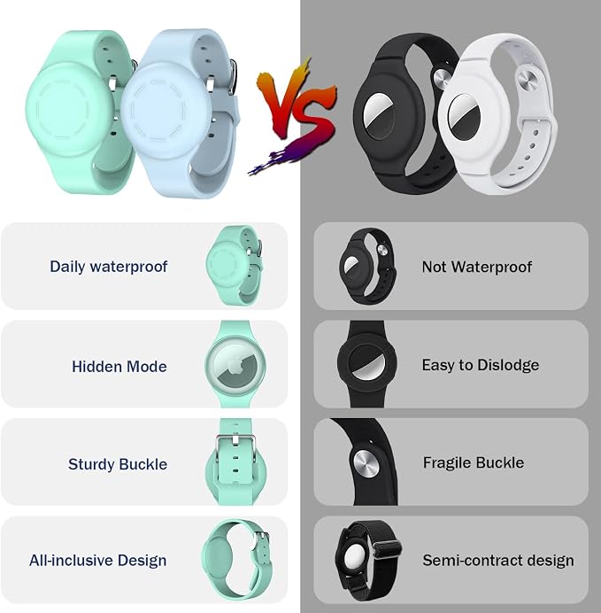 R-fun Waterproof for Air Tag Bracelets Compatible - Image 2