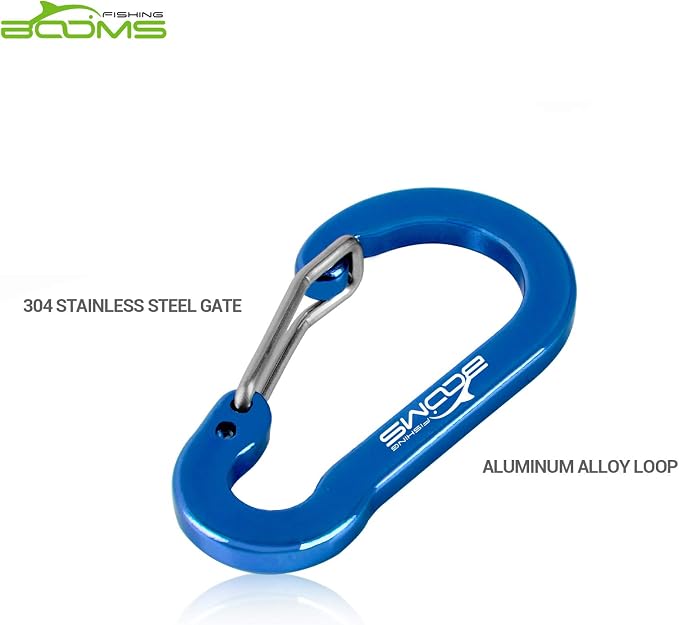 Booms Fishing CC1 Multi-Use Carabiner Clip, 6 Pack Small Caribeener Clips - Image 4