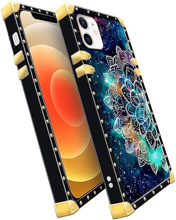 Compatible with iPhone 11 Case, Starry Sky Colourful Mandala Luxury Golden - Image 3