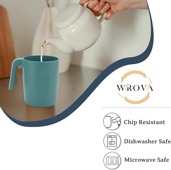 Wrova 16oz Wheat Straw Cups - Image 3
