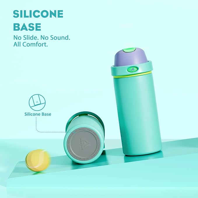 POWCAN 18 oz Insulated Water Bottle: 2-in-1 Push-Button Spout & Quick-Flip Straw - Image 6
