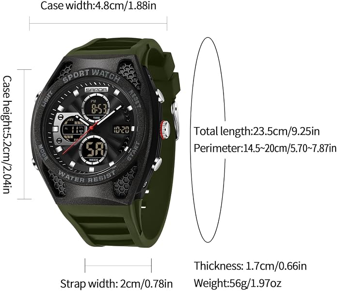 FANMIS Mens Military Multifunction Digital LED Watch Electronic Waterproof - Image 5