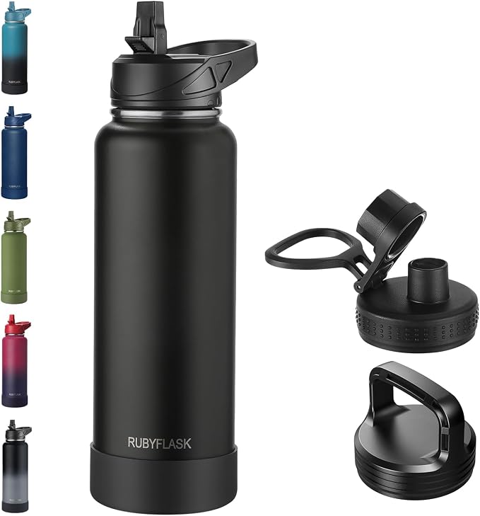 RUBYFLASK 40oz Insulated Water Bottle by RUBYFLASK