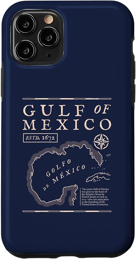 Gulf of Mexico 1672 Historic Map Case by Unknown