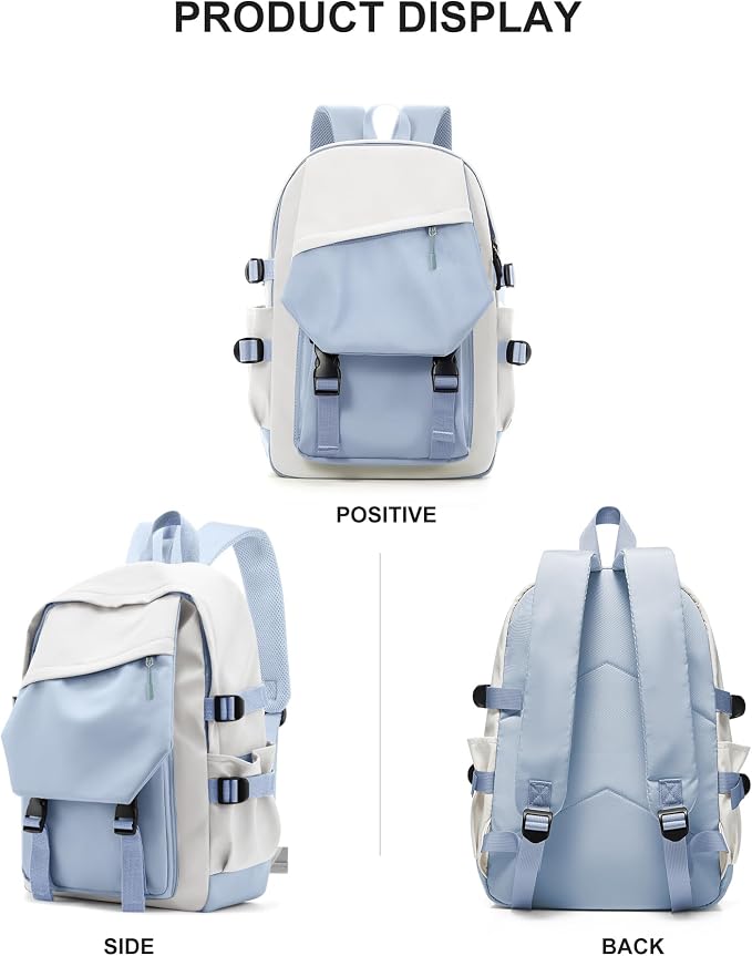 coowoz School Bag Lightweight Casual Daypack College Laptop Backpack - Image 6