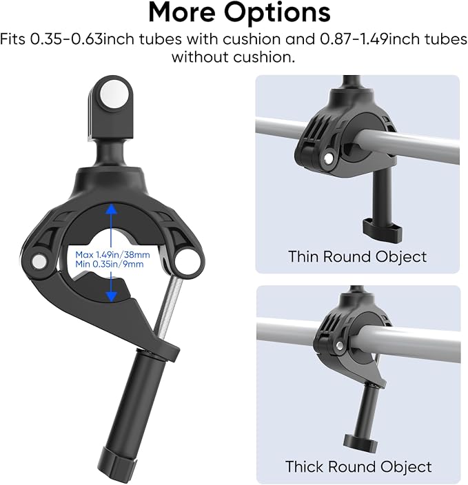 HONGDAK Camera Clamp Mount Bike Pole Motorcycle Handlebar Mounts Accessories - Image 3