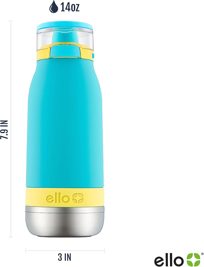 Ello Emma 14oz Vacuum Insulated Stainless Steel Kids Water Bottle - Image 4