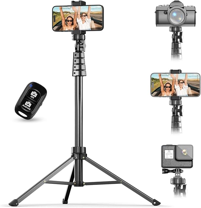 UBeesize 62" Phone Tripod & Selfie Stick by UBeesize