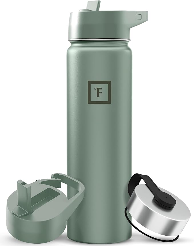 IRON °FLASK Camping & Hiking Hydration Flask - 22 oz Sage by IronFlask