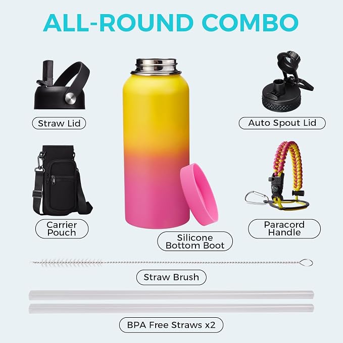 Stainless Steel Water Bottles 32oz - Image 2