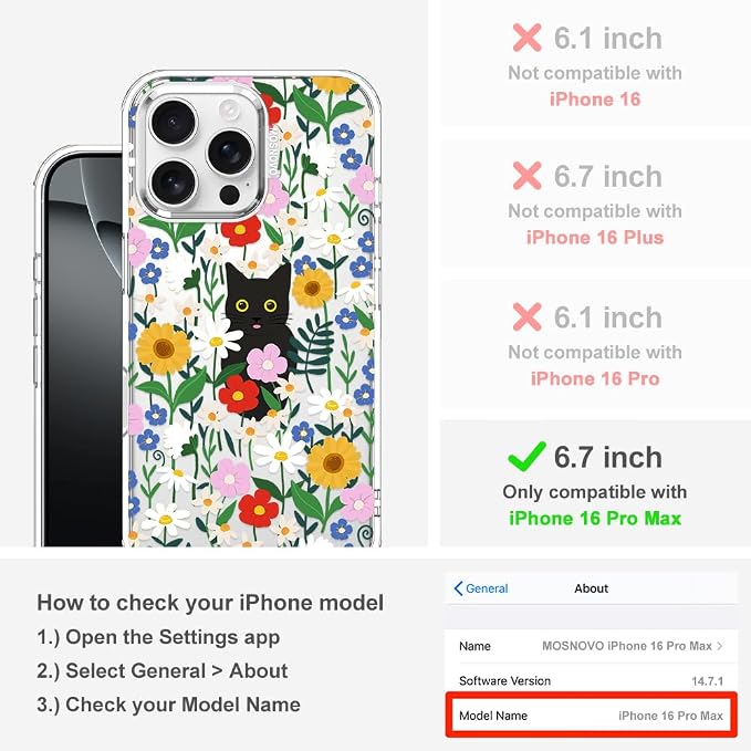 MOSNOVO Case for iPhone 16 Pro Max - Image 2