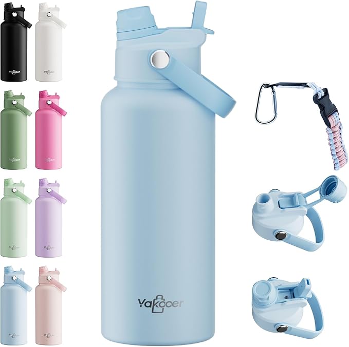 32oz Insulated Water Bottle by Yakooer