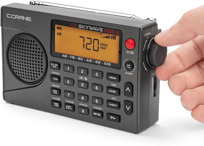 C. Crane CC Skywave SSB 2 Small AM, and NOAA Weather Portable Travel Radio - Image 7