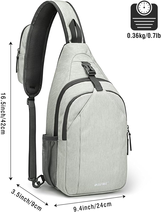 G4Free Sling Bag RFID Blocking Sling Backpack Crossbody Chest Bag Daypack - Image 3