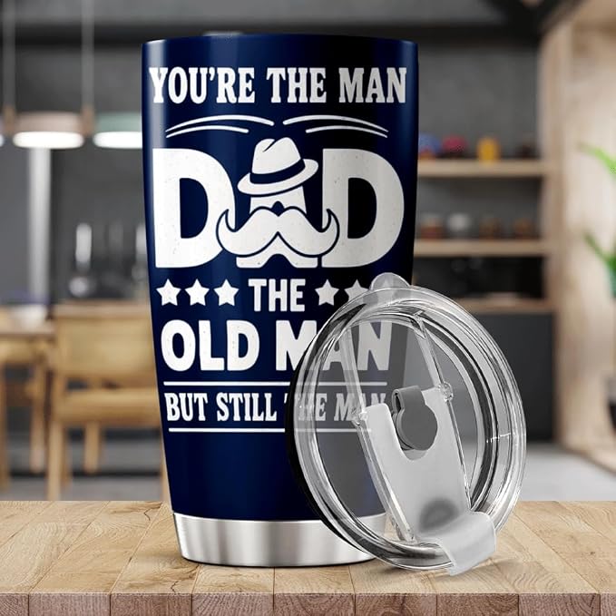 You'Re The Man Dad Old But Still Design 20 Oz Stainless Steel Tumbler - Image 5