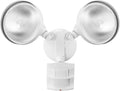 Globe Electric 17000273 180-Degree 240 W Twin Head White Hardwired Motion by Heath+Zenith