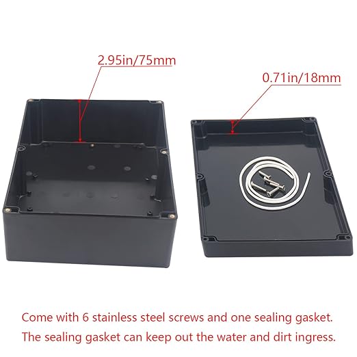 Junction Box IP65 Waterproof ABS Plastic Electrical Project Case Power Junction - Image 4
