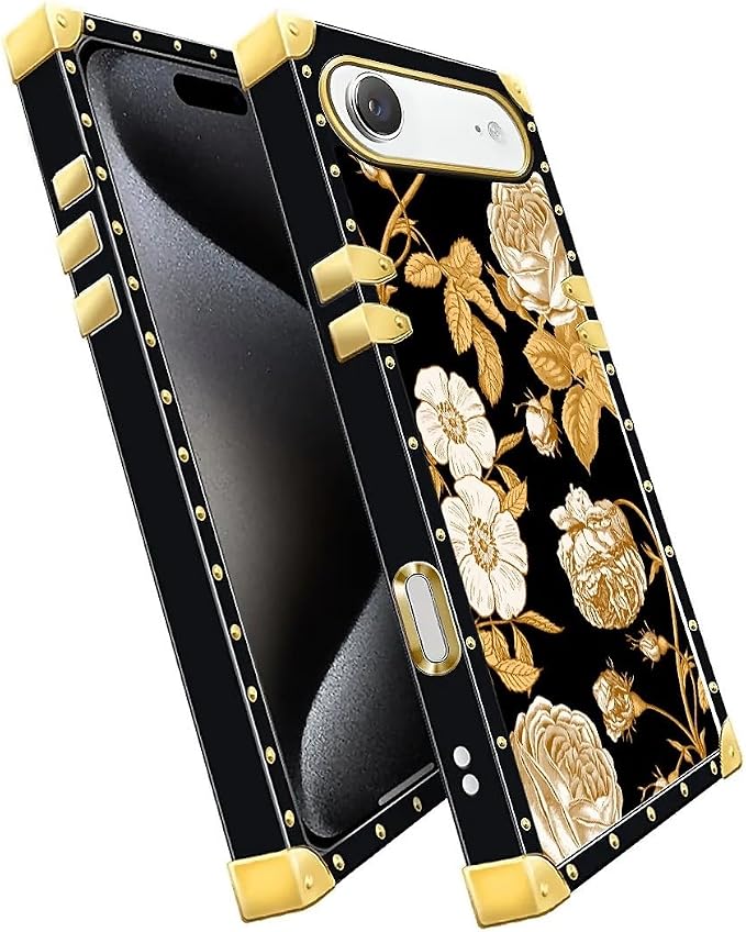 for iPhone 17 Air Case Luxury Golden Decoration - Image 3