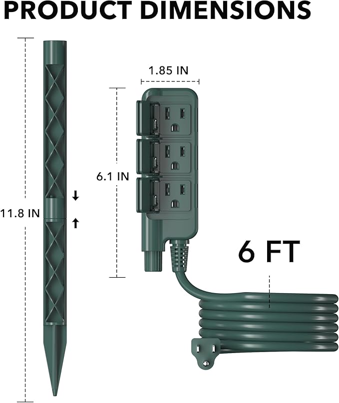 HBN Outdoor Power Stake Waterproof - Image 5