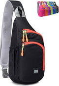 Peicees Small Sling Backpack Waterproof Unisex Shoulder Bag Chest Crossbody by Peicees