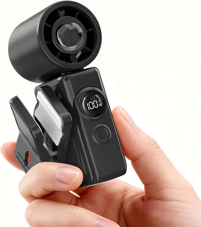 Portable Clip-On Mini Fan, Hands-Free, Turbo Personal Handheld Fans by CoolnessRedefined