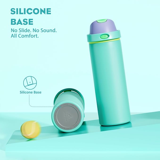 POWCAN 24 oz Insulated Water Bottle: 2-in-1 Push-Button Spout & Quick-Flip Straw - Image 6