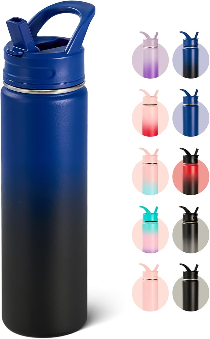 Fijinhom 24oz Insulated Stainless Steel Water Bottle by Fijinhom
