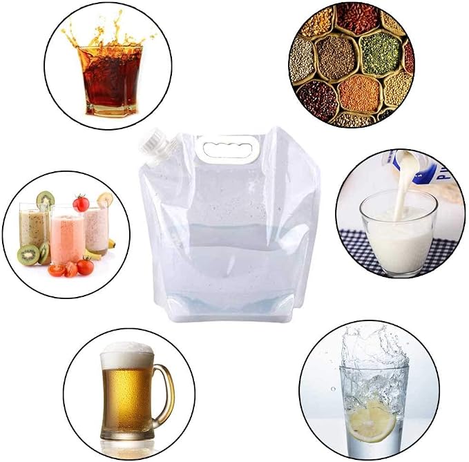 SUPANT Collapsible Emergency Water Jug Container Bag, BPA Free Plastic Water - Image 6