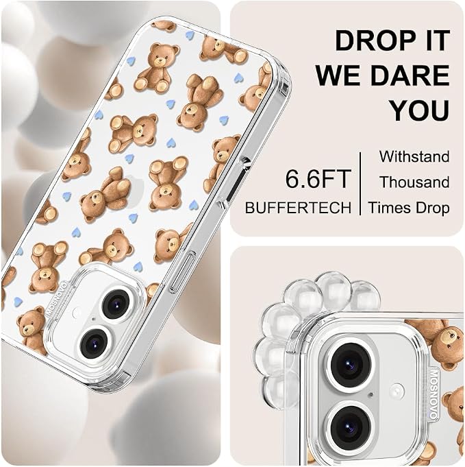 MOSNOVO for iPhone 16 Case, Shockproof Military-Grade Protection 6.6ft Drop - Image 5