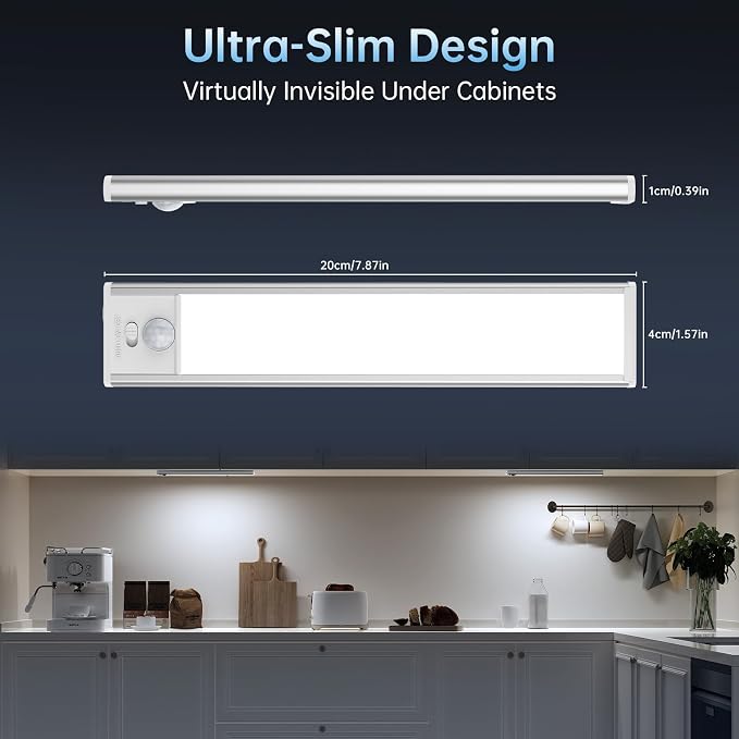 Under Cabinet Lighting, 5 Pack Rechargeable Motion Sensor Light Indoor - Image 9