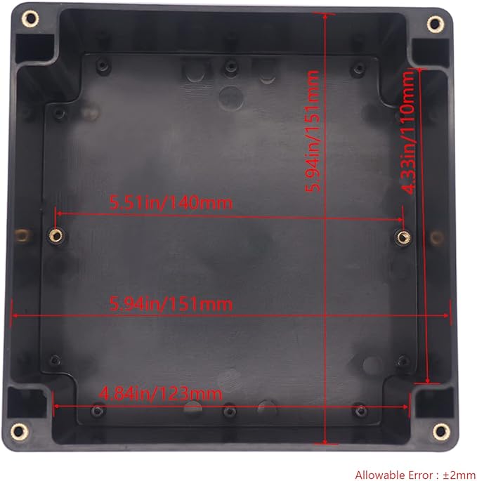 Project Box IP65 Waterproof Junction Box ABS Plastic Black Electrical Boxes DIY - Image 3
