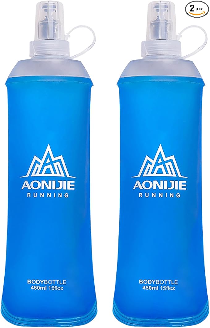 TRIWONDER TPU Soft Folding Water Bottles BPA-Free Collapsible Flask by TRIWONDER