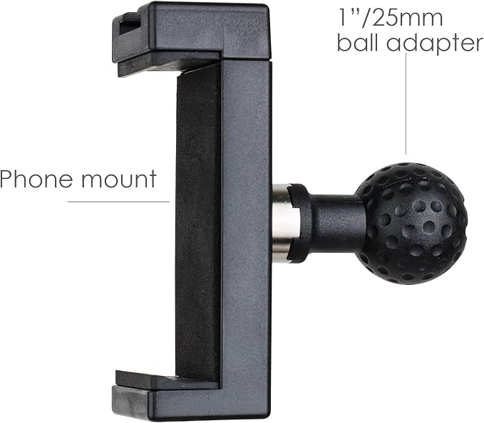 1-Inch Ball Mount with 2.3"- 3.5" Width Phone Holder Combatible - Image 2