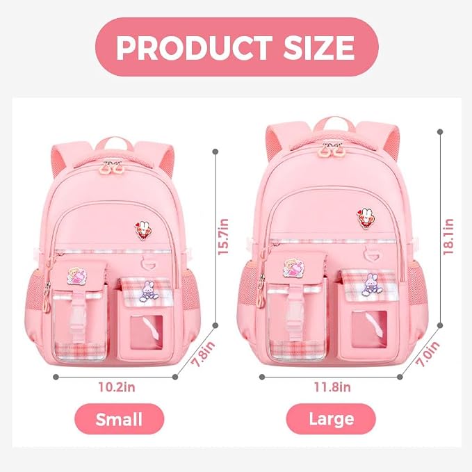 Cute Backpack for Teen Girls Kids Kawaii Bookbag Elementary Middle School - Image 2