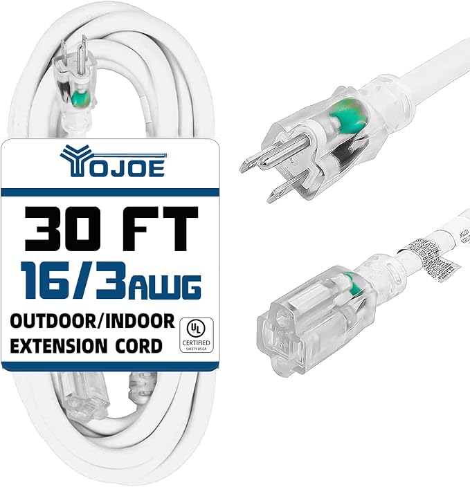 YOJOE Indoor Outdoor Extension Cord by YOJOE