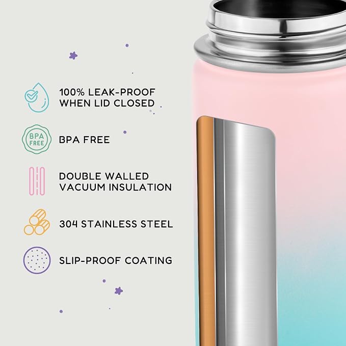 Fijinhom 12oz Water Bottle for School, Water Bottles - Image 3
