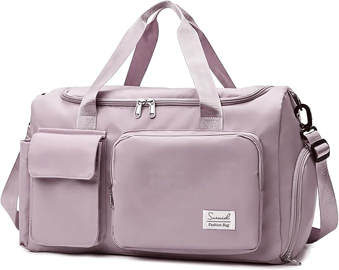 Suruid Travel Duffel Bag with Shoes Compartment Sports Gym Bag with Dry Wet by SURUID