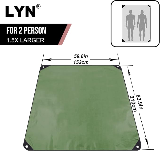 LYN Heavy Duty Emergency Blanket Survival Gear Waterproof Insulated Blanket - Image 2