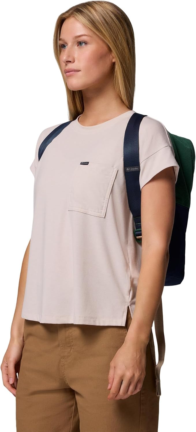 Columbia Unisex Trail Traveler 18L Backpack, Rain Forest/Collegiate Navy - Image 6